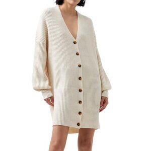 French Connection Ribbed Button Down Dress